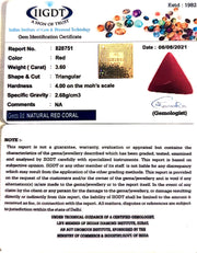 3.60/CT Natural Triangular Red Coral-1054